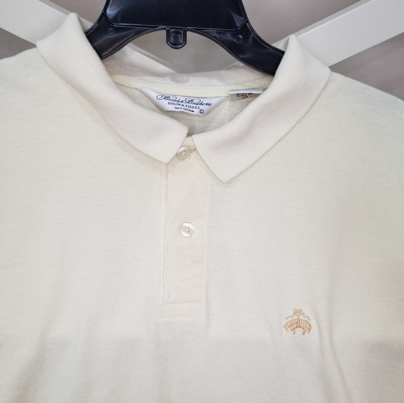 Brooks Brothers Logo Yellow Polo Shirt Large - Picture 6 of 8